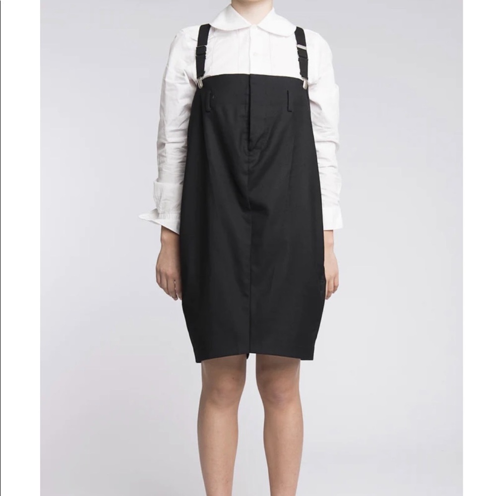 Junya Watanabe Comme Des Garçon suspender overall jumpsuit shorts